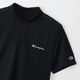 Champion Japan Left Script Polo Shirt – Black - ANTHEM