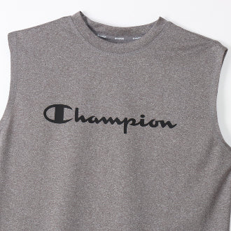 Champion Japan Script Logo Muscle Tee – Charcoal - ANTHEM