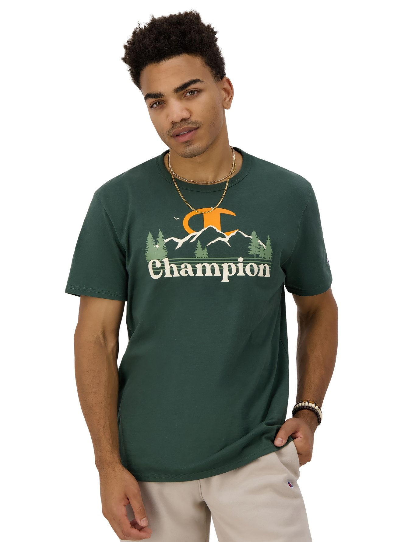 Athletic Wear Champion Tee Green Champion Athleticwear Champion