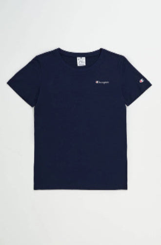 Champion Europe Women Crewneck with Left Chest Logo – Navy - ANTHEM