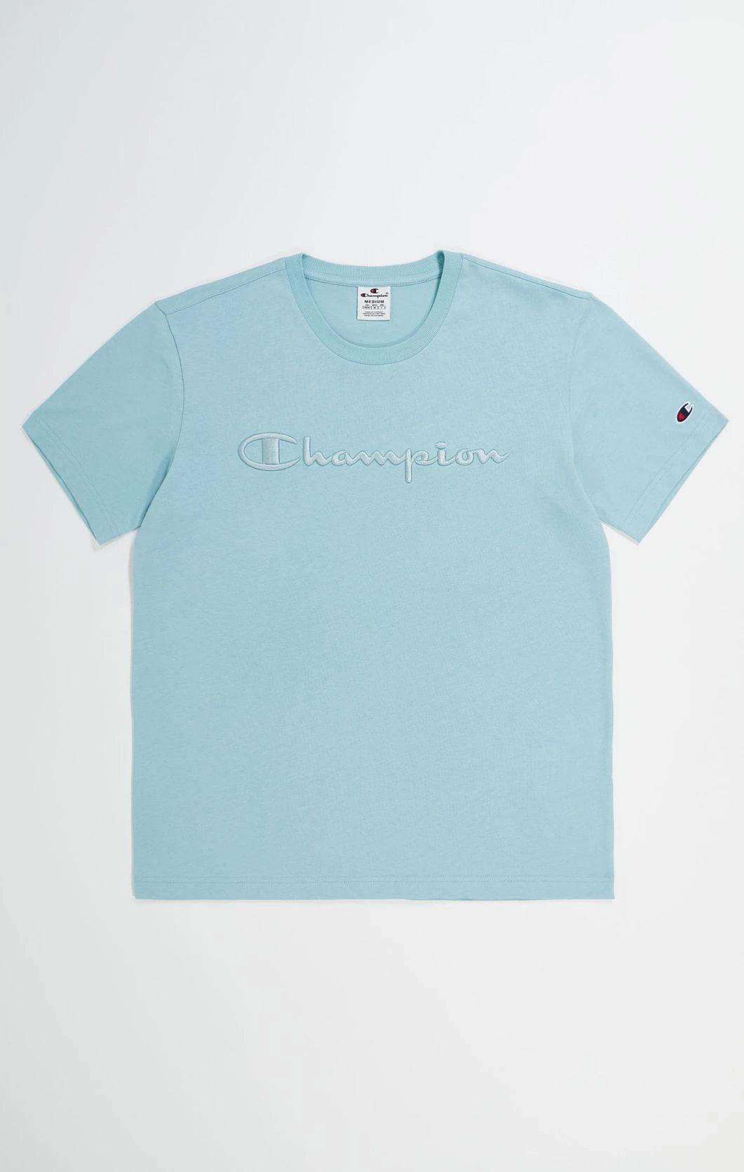 Champion Europe Men’s Crewneck Tee with Embroidered – Honeydew - ANTHEM