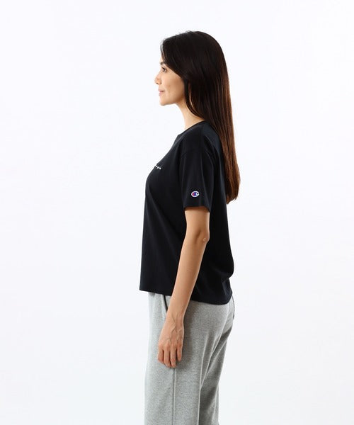 Champion Japan Round Neck Womens Short Sleeve Tee Black
