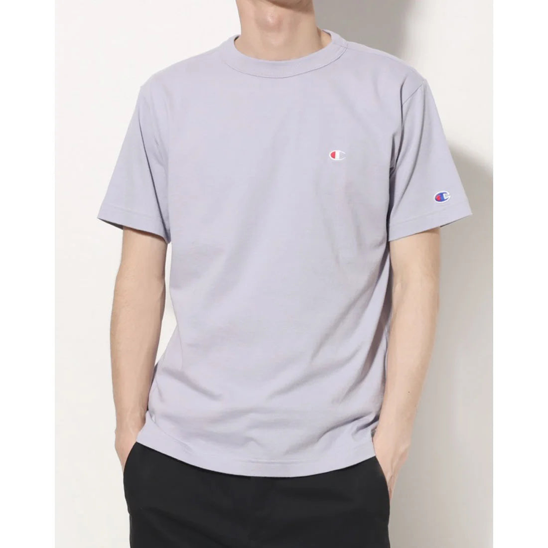 Champion Japan C Logo Short Sleeve Tee – Wisteria Blue – ANTHEM