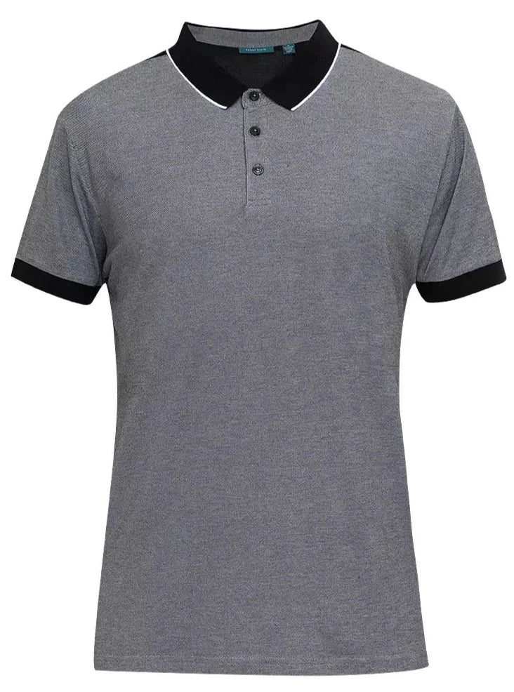 Perry Ellis Open Chest Knit Polo Shirt - ANTHEM