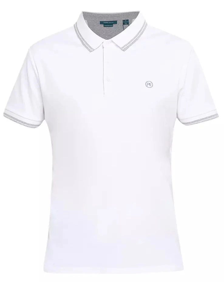 Perry Ellis Open Chest Knit Pimacotton Polo - ANTHEM