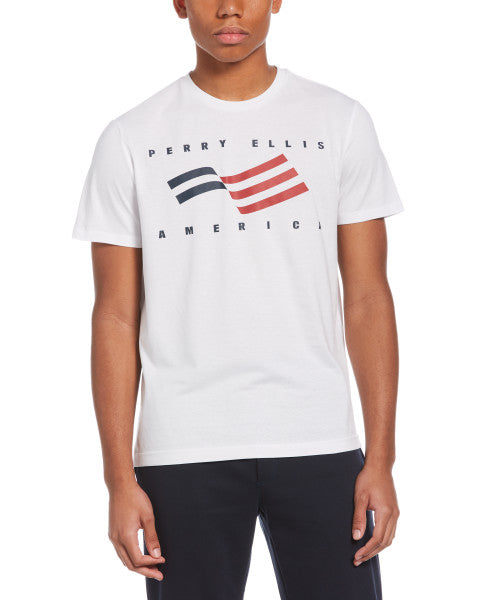 Perry Ellis America Round Neck Knit T-Shirt