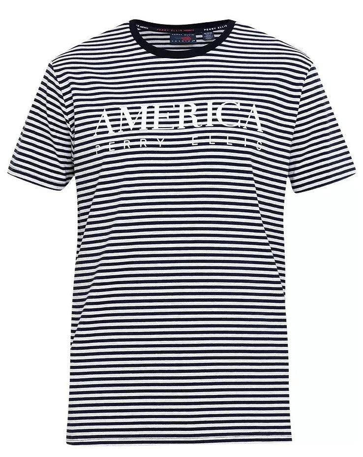 Perry Ellis America Round Neck Knit T-Shirt - ANTHEM