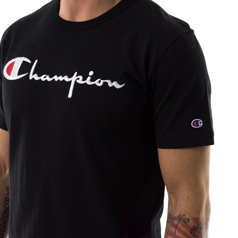 Champion USA Heritage Tee (Embroidered Logo) Black