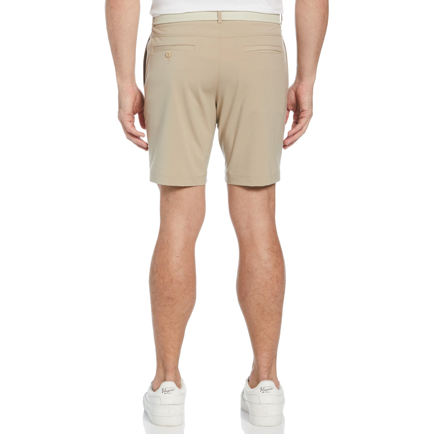 Original Penguin Flat Front Pete Performance 8" Golf Shorts Chinchilla
