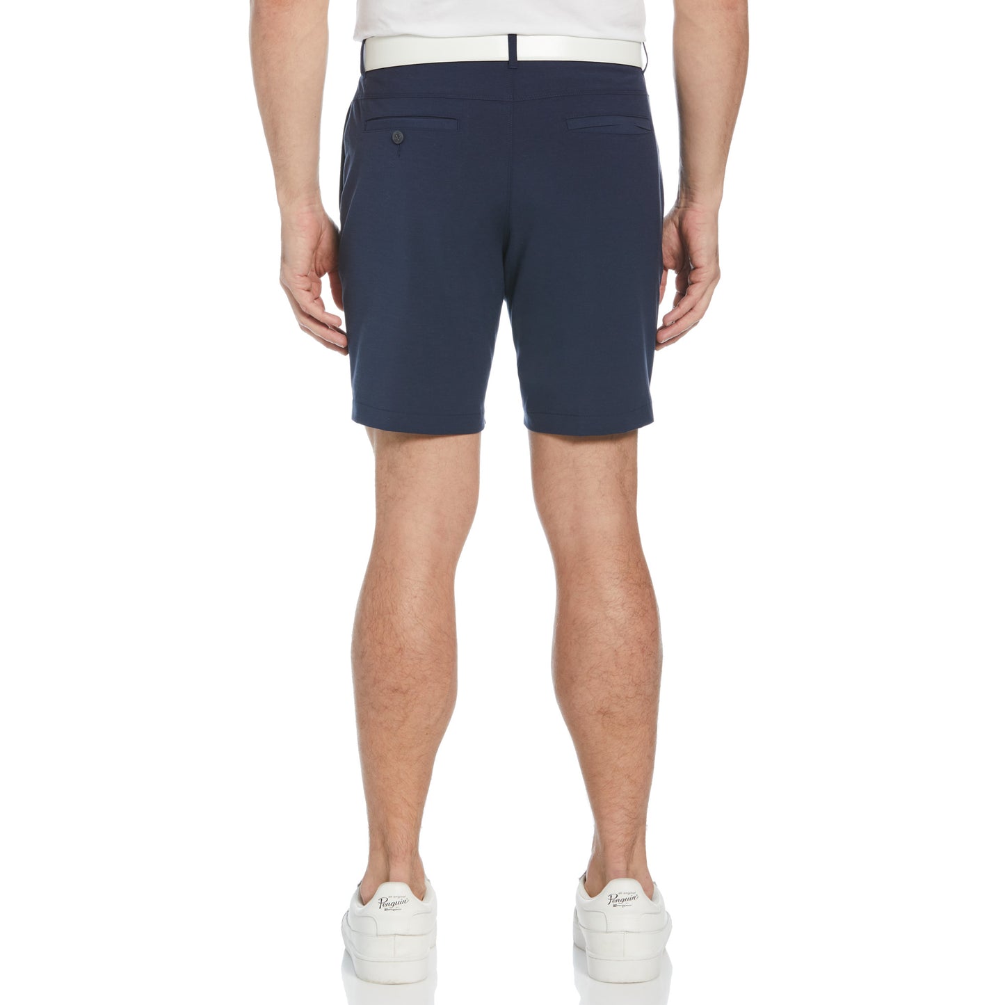 Original Penguin Flat Front Pete Performance 8" Golf Shorts Black Iris