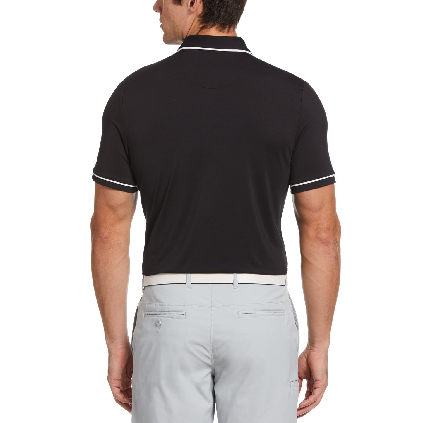 Original Penguin Oversized Pete Tipped Short Sleeve Golf Polo Shirt Caviar