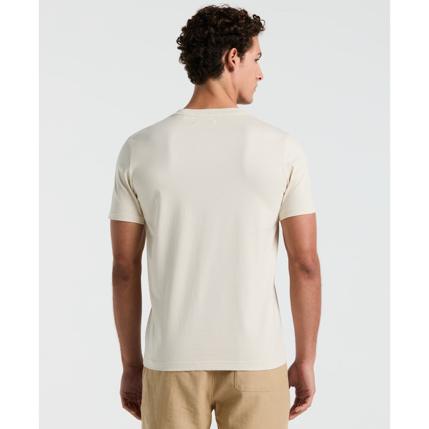 Original Penguin Tv Pete Organic Cotton Short Sleeve Tee Shirt Birch