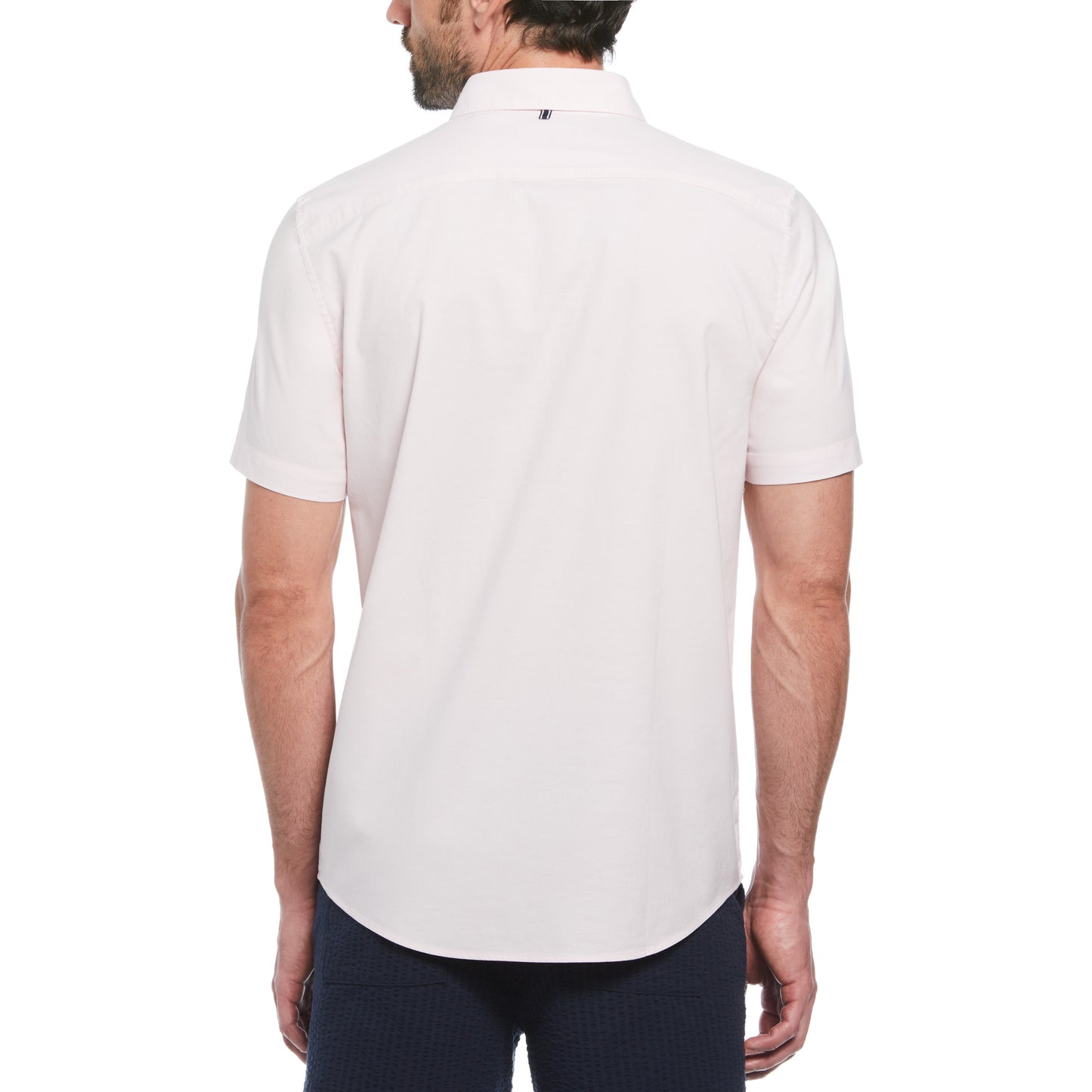 Original Penguin Mens Ecovero™ Oxford Short Sleeve Button-Down Shirt Parfait Pink