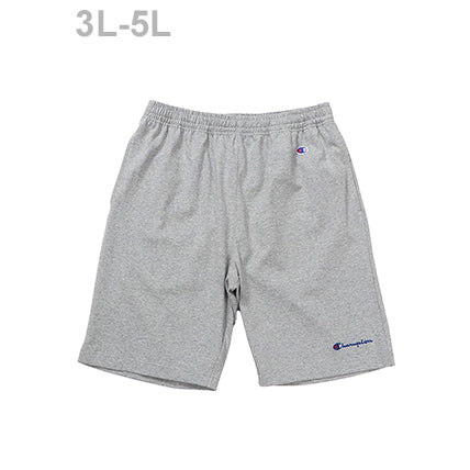 Champion Japan Left C & Script Logo Shorts Oxford Gray