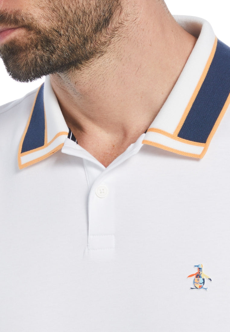 Original Penguin Organic Interlock Novelty Collar Polo - ANTHEM