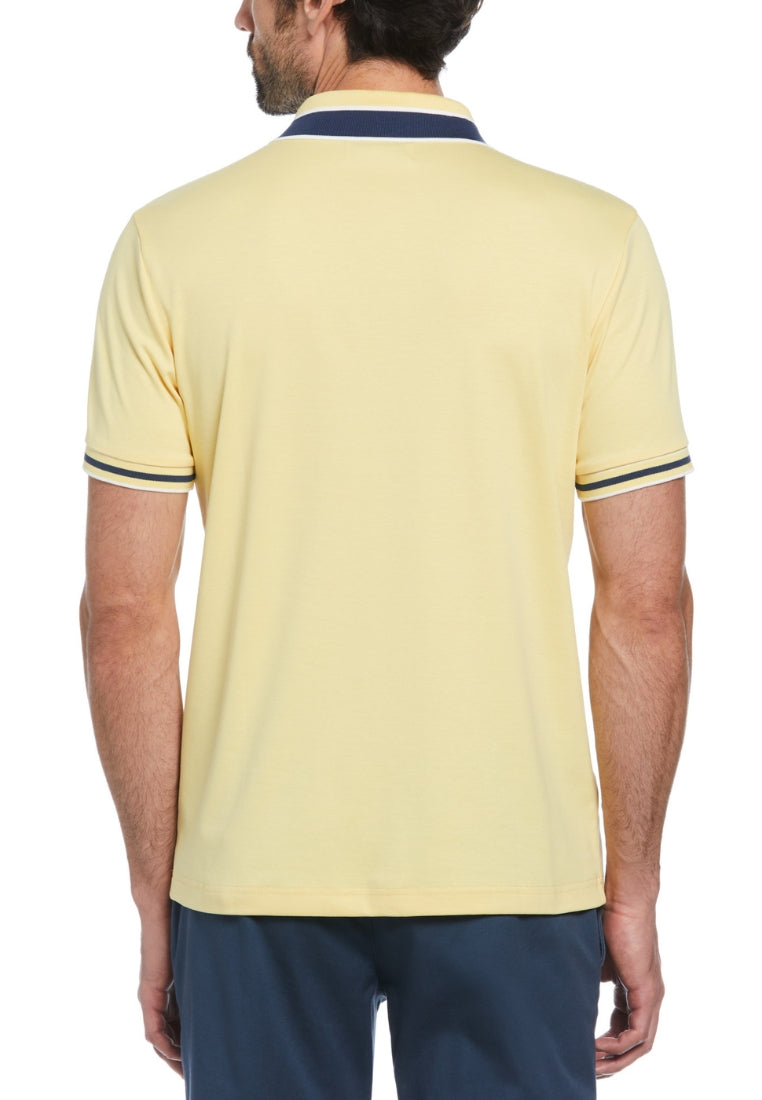 Original Penguin Organic Interlock Novelty Collar Polo - ANTHEM