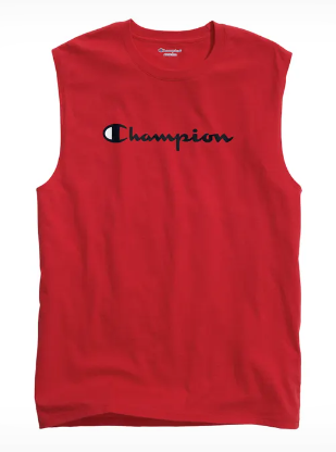 Champion US Classic Graphic Muscle Tee – Scarlet Red