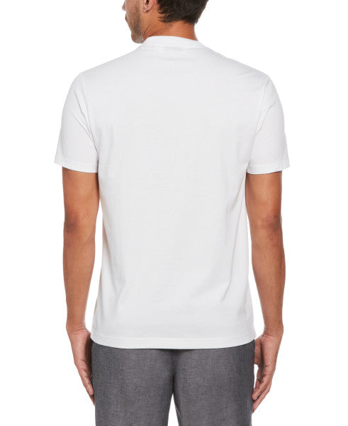 Original Penguin Organic Cotton Jersey Tv Pete Short Sleeve Tee Shirt - Bright White - ANTHEM