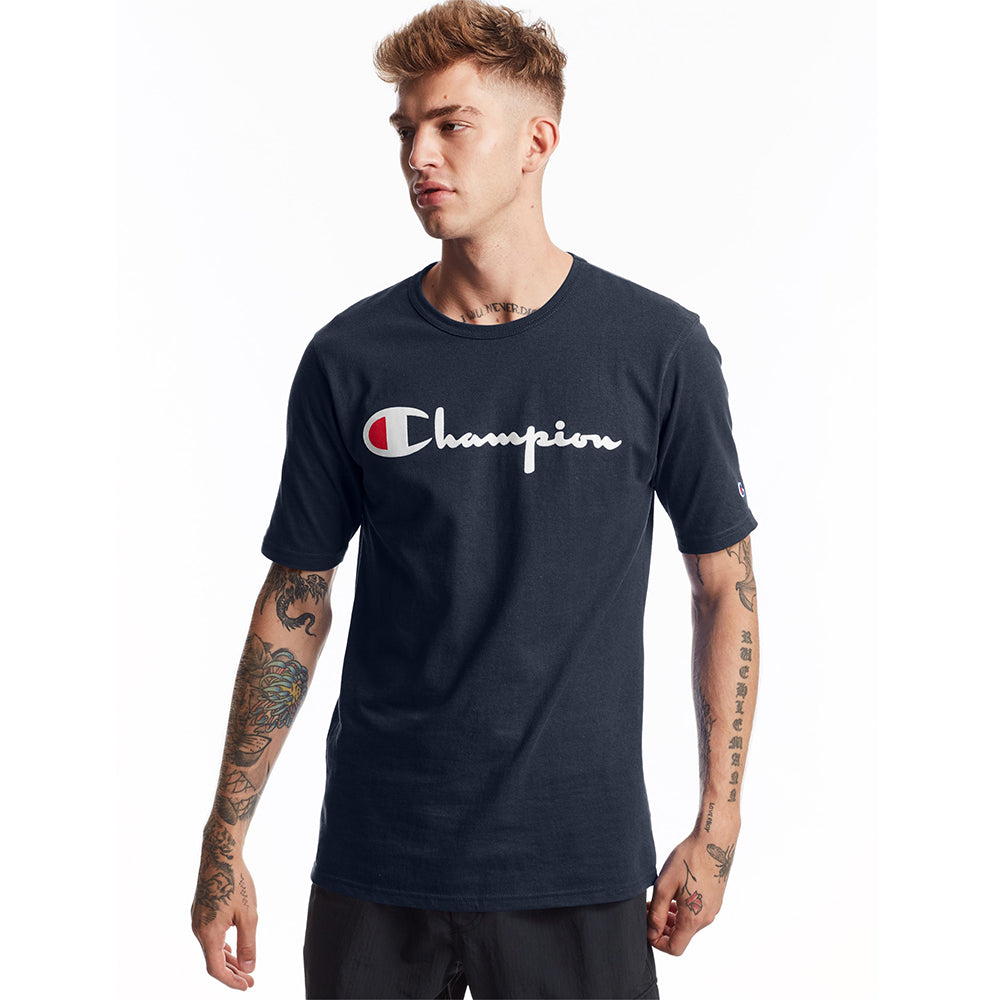 Champion USA Heritage Tee (Embroidered Logo) Navy – ANTHEM