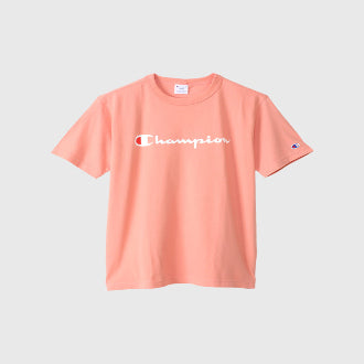 Champion Japan Script Logo Short Sleeve Tee – Papaya - ANTHEM