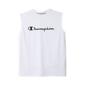Champion Japan Script Logo Muscle Tee – White