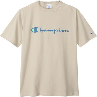 Champion Japan Script Logo Short Sleeve Tee – Natural - ANTHEM