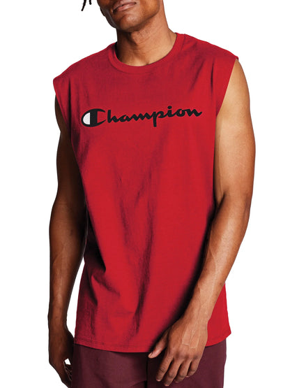 Champion US Classic Graphic Muscle Tee – Scarlet Red