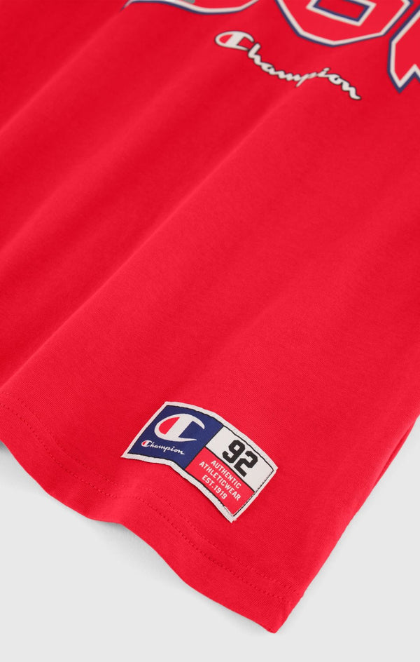 Champion Europe Graphic Crewneck T-Shirts – Red