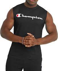 Champion US Classic Graphic Muscle T-Shirt – Black