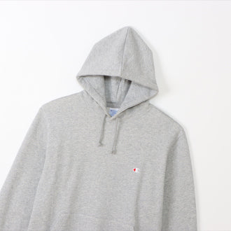 Grey Champion Logo Pullover Hoodie Champion Men's Silver Grey Hoodie