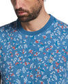 Original Penguin Ditsy Floral Print Short Sleeve Tee Shirt – Midnight
