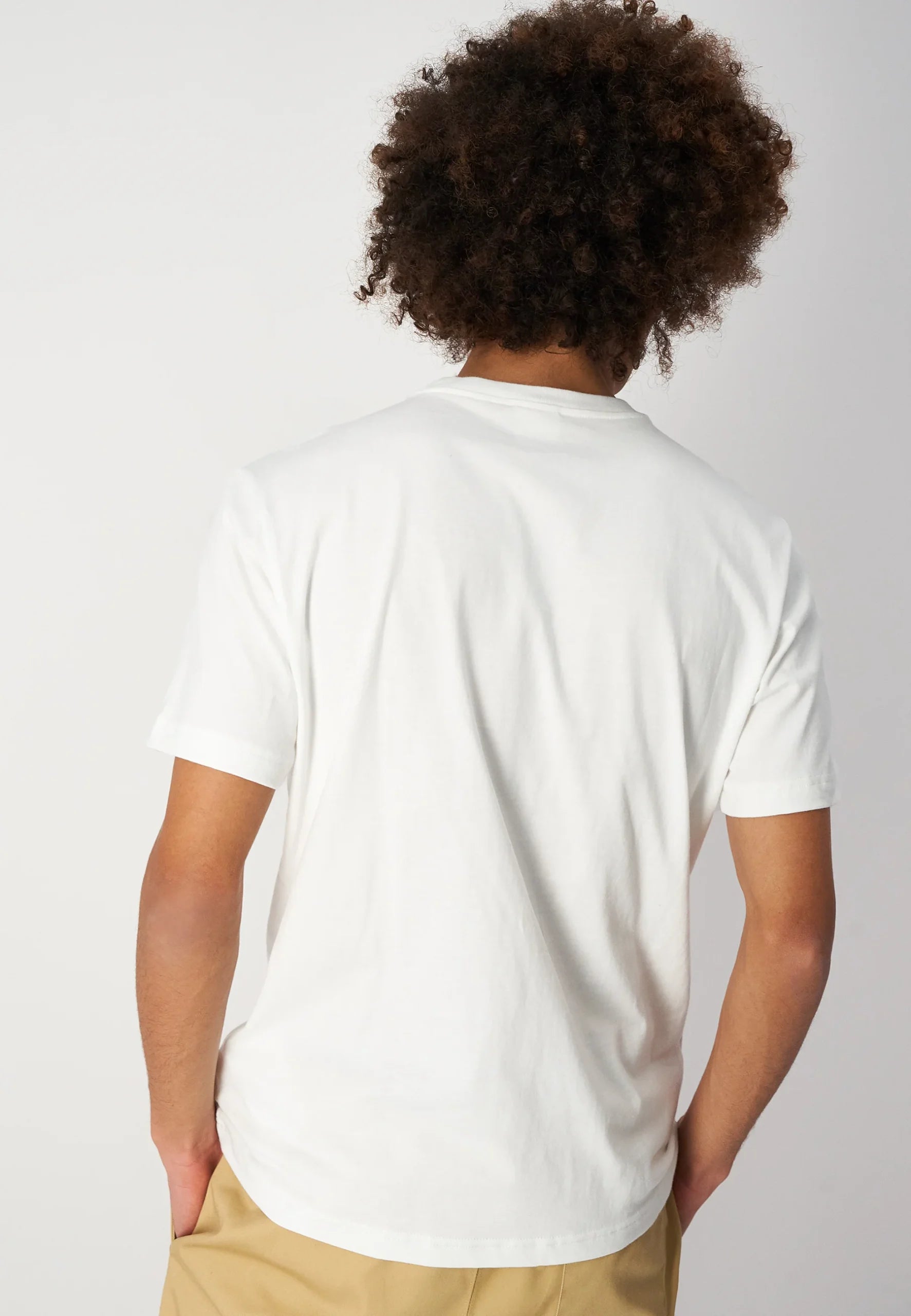 Champion Europe Men’s Crewneck Tee with Embroidered – White - ANTHEM