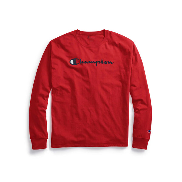 Champion US Classic Graphic Long Sleeve Tee - Scarlet