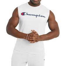 Champion US Classic Graphic Muscle T-Shirt – White