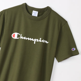Champion Japan Script Logo Short Sleeve T-Shirt  – Dark Green