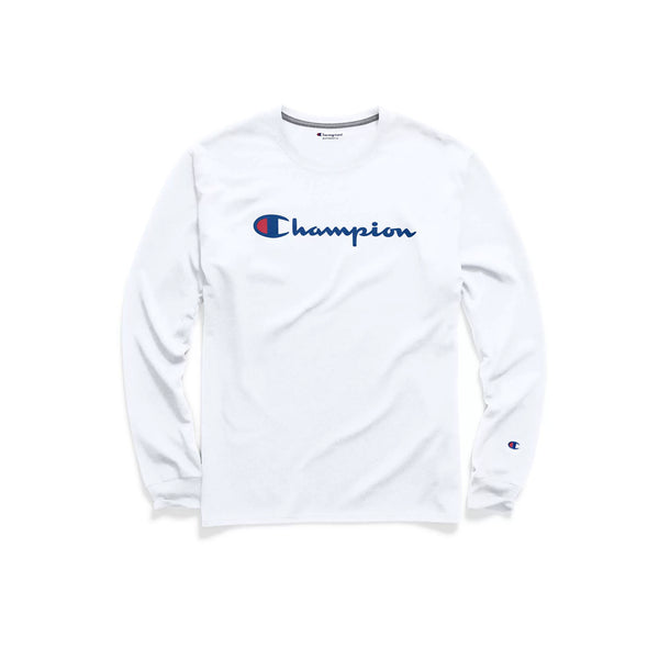 Champion US Classic Graphic Long Sleeve Tee - White
