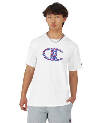 Champion US Men’s Collage Logo Classic Graphic Tee – White - ANTHEM