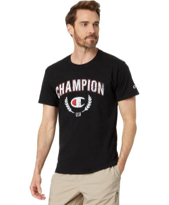 Champion US Men’s Classic Graphic Tee – Black - ANTHEM