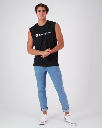 Champion US Classic Graphic Muscle Tee – Black - ANTHEM