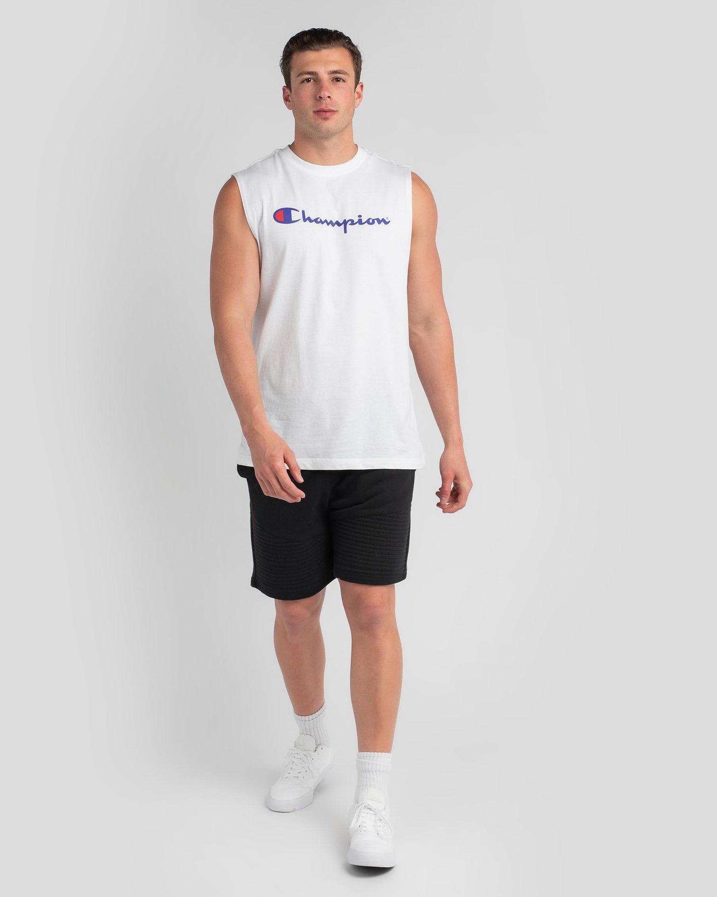 Champion US Classic Graphic Muscle Tee – White - ANTHEM