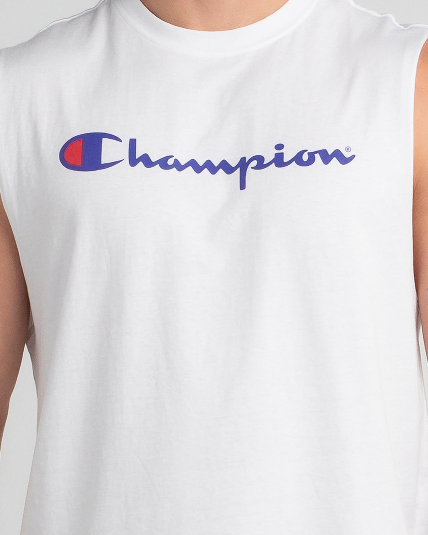 Champion US Classic Graphic Muscle Tee – White - ANTHEM