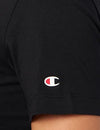 Champion Europe Women Graphic Crewneck T-Shirt with C Logo  – Black