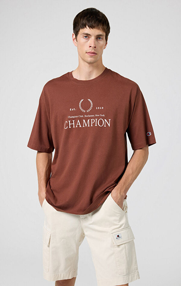 Champion Europe Crewneck Tee - Brown - ANTHEM