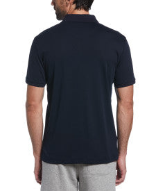 Original Penguin Organic Cotton Interlock Short Sleeve Daddy Polo Shirt – Dark Sapphire