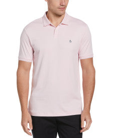 Original Penguin Organic Cotton Interlock Short Sleeve Daddy Polo Shirt – Parfait Pink