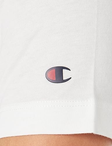 Champion Europe Women Full Script Logo Crewneck T-Shirt  – White