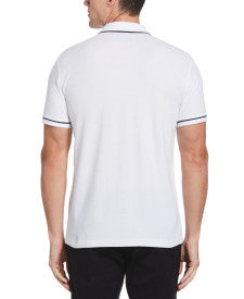 Original Penguin Organic Cotton Earl Pique Short Sleeve Polo Shirt – Bright White