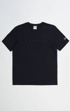 Champion Europe Men’s Crewneck T-Shirt with Embroidered  – Black