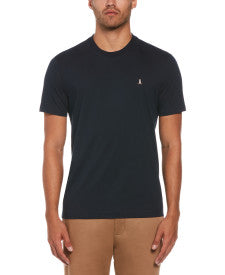 Original Penguin Organic Cotton Jersey Tv Pete Short Sleeve Tee Shirt – Dark Sapphire - ANTHEM