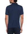 Original Penguin Jacquard Front Diamond Geo Print Short Sleeve Polo Shirt – Dress Blues